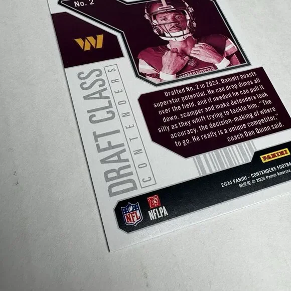 2024 Panini Contenders - Jayden Daniels Draft Class Rookie Card - #2 RC - Picture 5 of 6